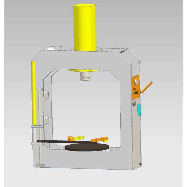 Quality 2110X800X2430 Mm 200 Ton TP200 Solid Tyre Pressing Machine Wear Resisting With Adjustable Press Frame wholesale