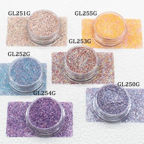 Extra Fine Polyester Mixed Glitter Nails Hexagonal Powder Christmas Decoration