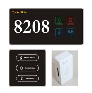 Hotel Electronic Doorplate with 5 Years Warranty Standard 86 Bottom Box and