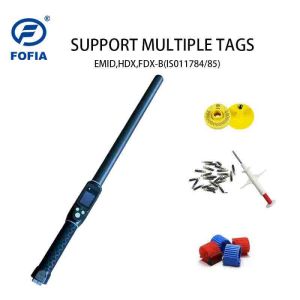 Farm Grade Animal ID Reader PT290 ISO11785 Stick Reader For Veterinary Breeding