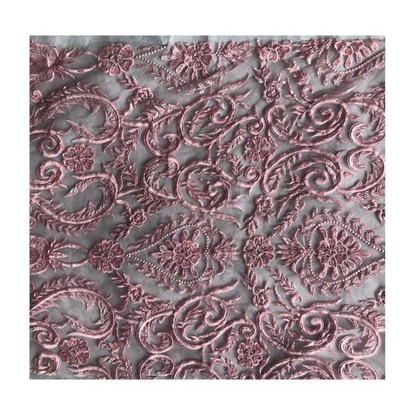 Easily Customizable Luxury 3D Flowers Beaded Embroidery Lace Fabric New Design