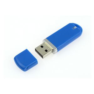 Plastic 3.0 8G USB blue color with customized logo and package