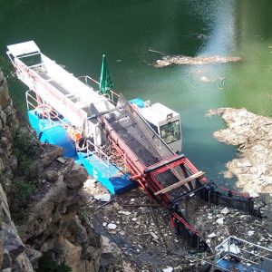 Aquatic Weed Harvester Trash Skimmer Machines Semi Automatic