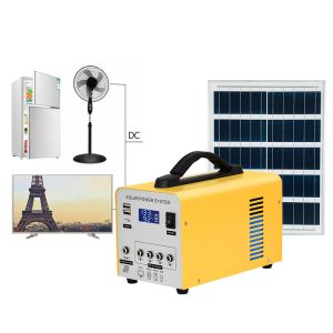 Smart Portable Power Station Generator 120W With Solar Panel For Camping