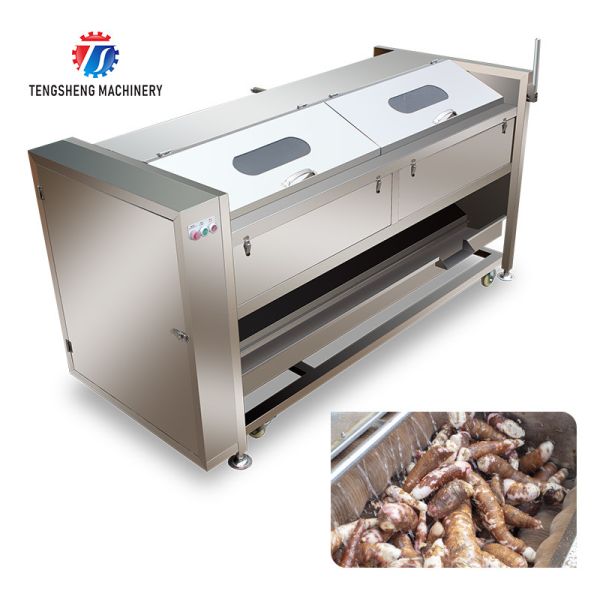 380KG Stainless steel roller cleaning machine, ginger, taro, lotus root,