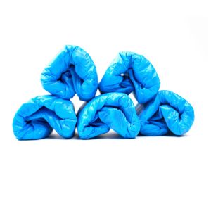 PE CPE Plastic Disposable Shoe Covers Footwear Smooth Surface 39X15cm