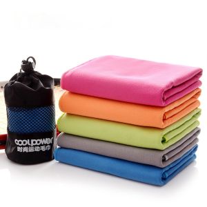 Fast-drying Rectangle Polyester Fiber Fitness Travel Towel for Active Lifestyles