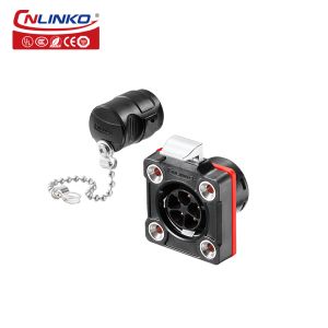 CNLINKO IP68 Waterproof M20 5 Pin Aviation Wire Connector Plug and Socket Female