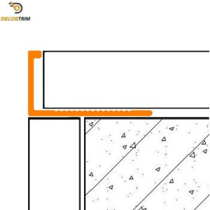 L Trim Tile Matte Gold Aluminum Square Punching Accessories