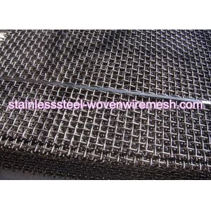 Carbon Steel High Tensile Crimped Wire Mesh With Square Aperture And Round Wire