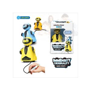 Cheap 4 &quot; Magic Inductive Robot Vehicle Car For Children 3 Year Old Follow Any Drawn Line for sale