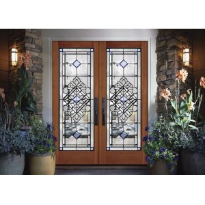 China Durability Sliding Glass Doors Theft Proof Decorative Panel Glass Brass / Nickel / Patina on sale