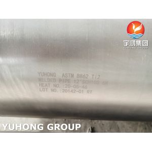 Titanium Alloy Welded Pipe ASTM B862 Ti2 UNS R50400 Manufacturer