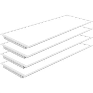 60*120CM LED Panel Lights with No UV/IR Radiation and White/Silver Frame Cover