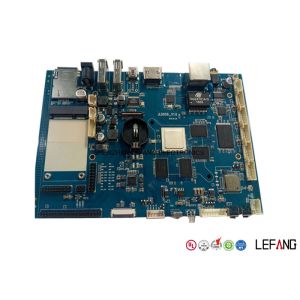 LF - HASL 94V0 Turnkey Pcb Manufacturing HD LCD Circuit Board Blue Solder