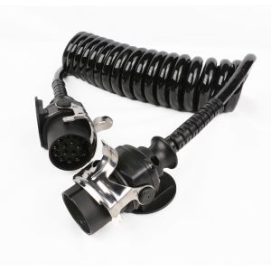 Flame Retardant Trailer Power Connector Wiring 15 Cord Wire Harness Glossy