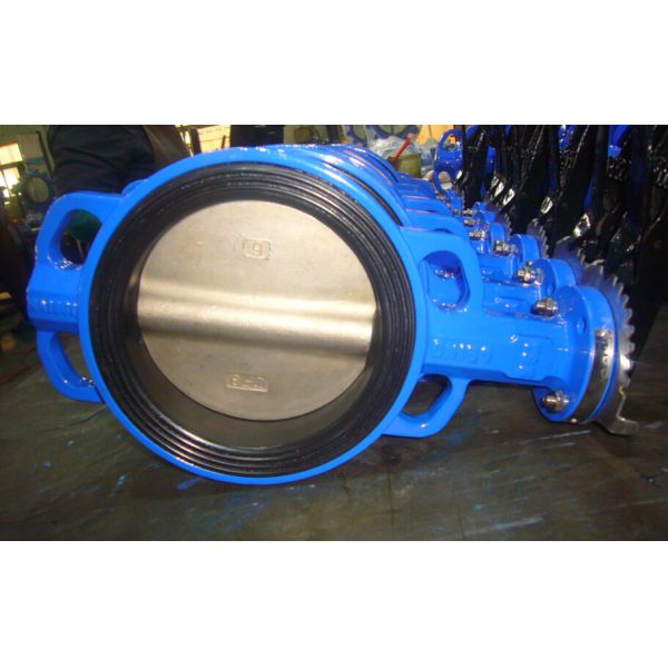 High Pressure Wafer Type Butterfly Valve / OEM 6 Inch Butterfly Valve