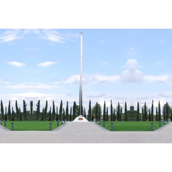 Quality High Precision Stainless Steel Flag Pole With 360 Degree Downwind Ball Crown Technology wholesale