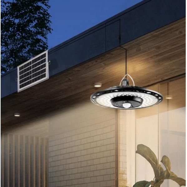 3 Color Temperature 3000LM Ceiling Lighting Motion Sensor Solar Shed Light Indoor Outdoor,