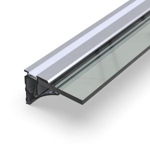 China Surface Mounted Plasterboard LED Profile , Silver Extruded Aluminum LED Channel on sale