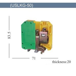 USLKG-50 UK Series DIN Rail Screw Clamp Grounding Terminal Blocks Replace