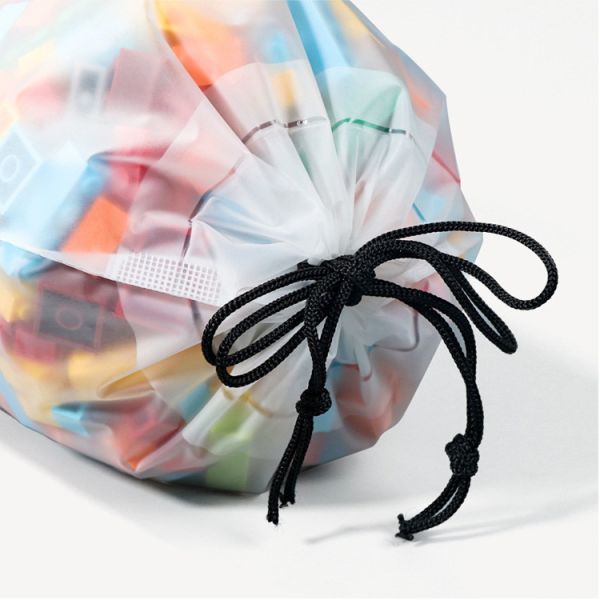Clothes Packaging 20-200mic Drawstring Plastic Bag Transparent