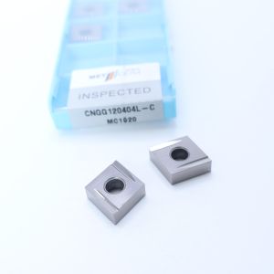 Carbon Steel Workpiece CNGG12 Cermet Turning Inserts with Uncoated Coating and C