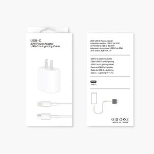 Foldable C1S Artpaper Data Cable Packaging Box White Coated