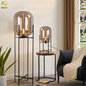 Cheap Postmodern Creative Simple Gourd Glass Floor Lamp For Bedroom Bedside Hotel Study for sale