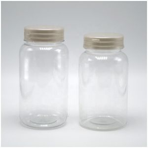 Round Shape 220ml PET Plastic Bottle with Tear-Off Cap Custom Label Printing