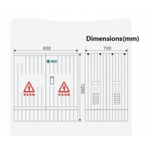 0.4KV Low Voltage Fiberglass Electrical Enclosure 1200x800x700mm