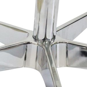 Aluminum alloy five-star chair base, with rotating function and polished/chrome