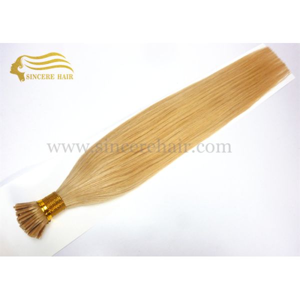 Hot Sale 50 CM Blonde Straight Pre Bonded I-Tip Hair Extensions 1.0 Gram For Sale