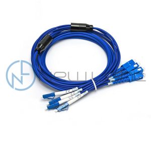 4 Fibers LC SC 2.0 Branch 0.5 Meter Fiber Optic Patch Cable