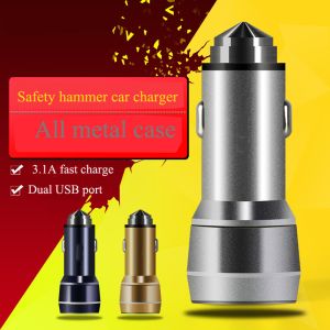 China high quality safety hammer dual sub car charger with ce certificate on sale