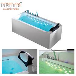 Quality 2 Person Freestanding Jetted Bathtub With Seat Hot Tub Jet Spa Lazy 1600x750 wholesale