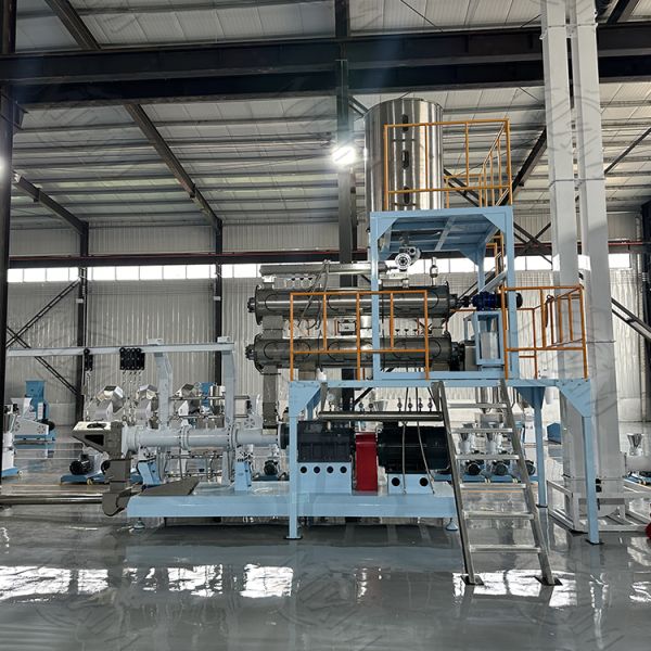 Wheat Rice Corn Defatted Soy Flour Pet Food Extruder Fish Feed Extruder Machine