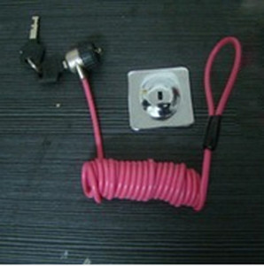 Cheap High string wire coil lanyard best combination lock and leash by custom OEM tool tether for sale