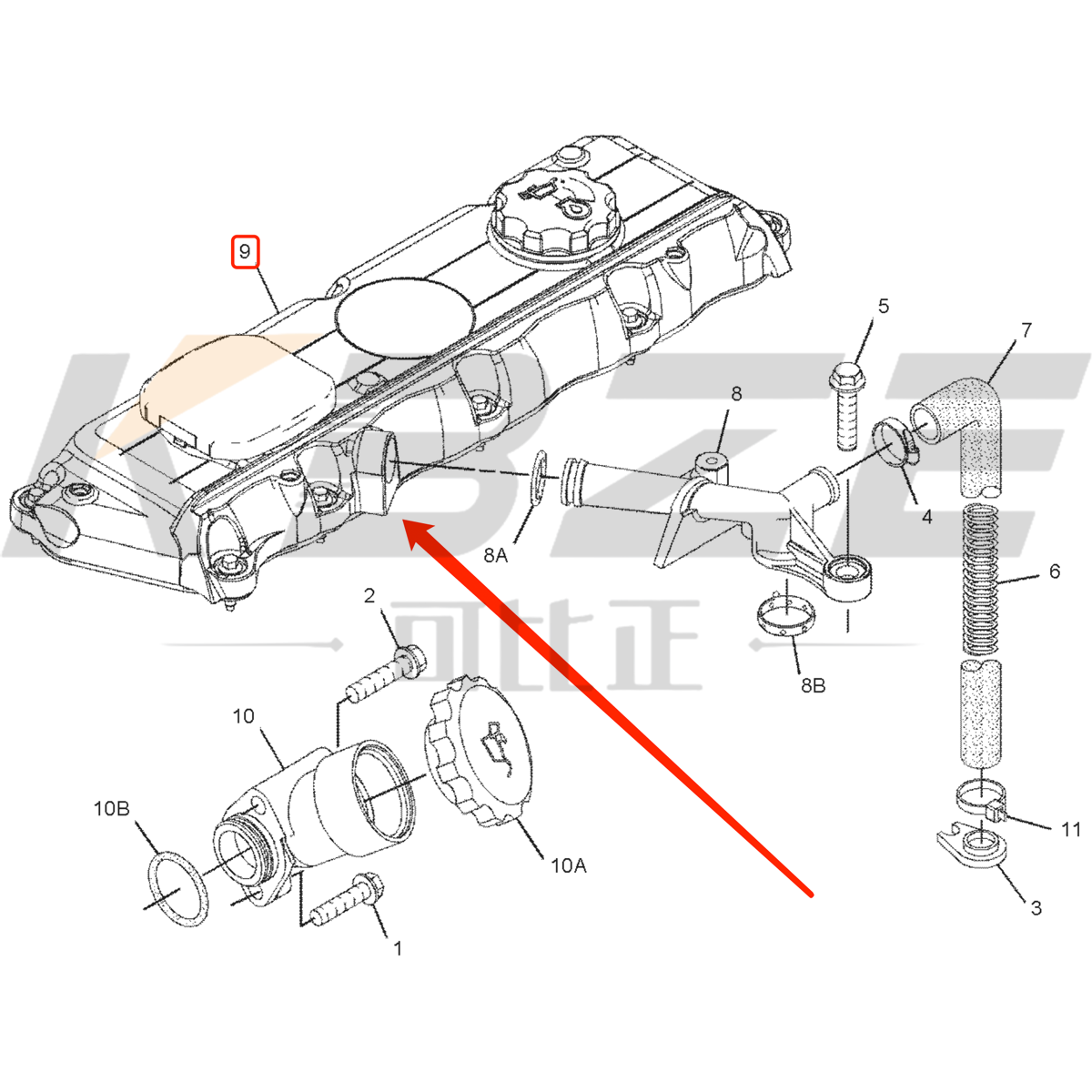521-8086 521-8088 CAT C4.4 1104 ENGINE VALVE COVER T426695 T426694 T417516 4142X323 FITS JCB 3CX 4CX CAT E312