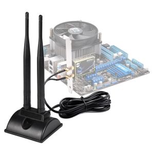 2.4GHz 5GHz Dual Band aerial Wireless WiFi Communication Antenna SMA Magnet Base