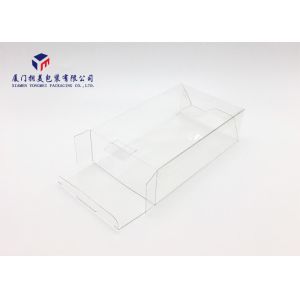 Custom Design Clear PET Plastic Box 0.3mm Automatic Lock Bottom 18.5cm Height