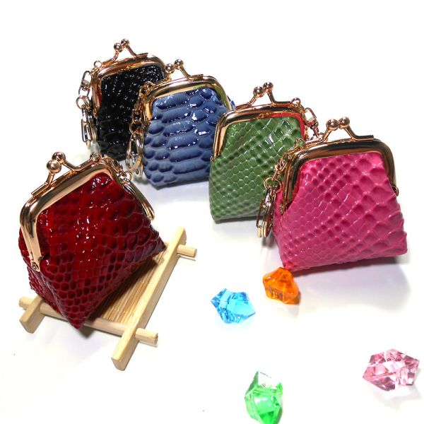 Quality Custom Logo 6cm Mini Purse Keychain , Copper Plating Small Bag Keyring wholesale