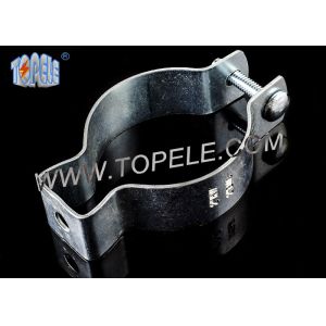China Conduit Steel Hanger Custom Electric Galvanized Pipe Tube With Bolt Nut on sale