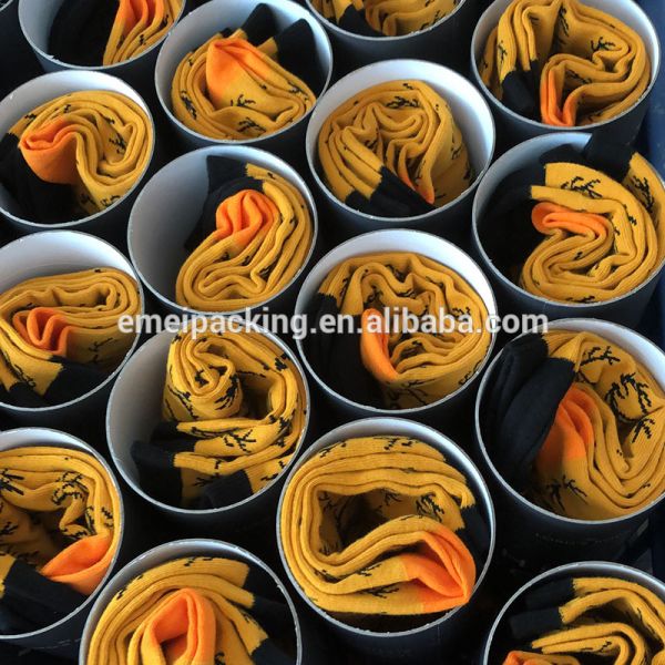 CMYK Color 160mm Length Push Up Cardboard Tubes For Socks