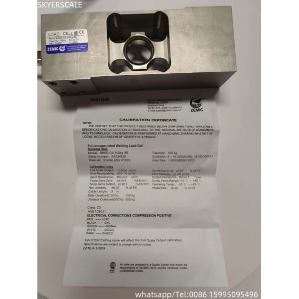 Quality ZEMIC Stainless Steel  BM6G Load Cell Single Point Sensor OIML Force Transducer For Electronic Weighing Bench Scale wholesale