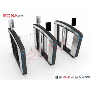 Fingerprint Retractable Flap Wing Barrier Pedestrian Control Speed Gate
