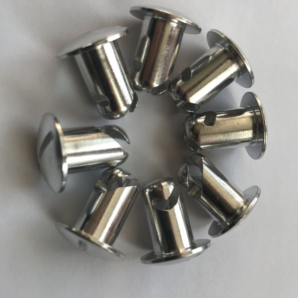 Silver Aluminium Dome Head Dzus 7/16 x .500 Quick Turn Fasteners for Universal Sprint Car Modification Quick Installation