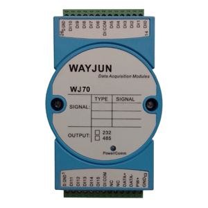 WJ70 series Switch signal input Relay Output, RS485/232 Remote Module blue Data