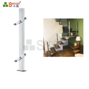 China AISI 3M Stainless Steel Balustrade Posts Metal Stair Balusters Diameter 9.6mm on sale