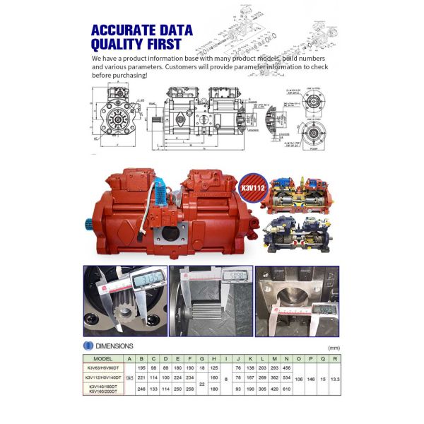 3f4555052 708-1T-00132 Main Hydraulic Pump Excavator Spare Part PC35R-8 PC40R-8 PC45 8 PC45-8